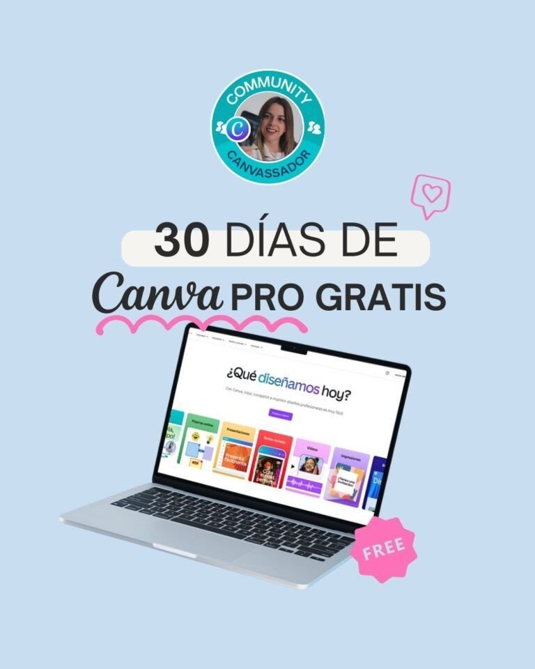 Canva pro 30 días gratis