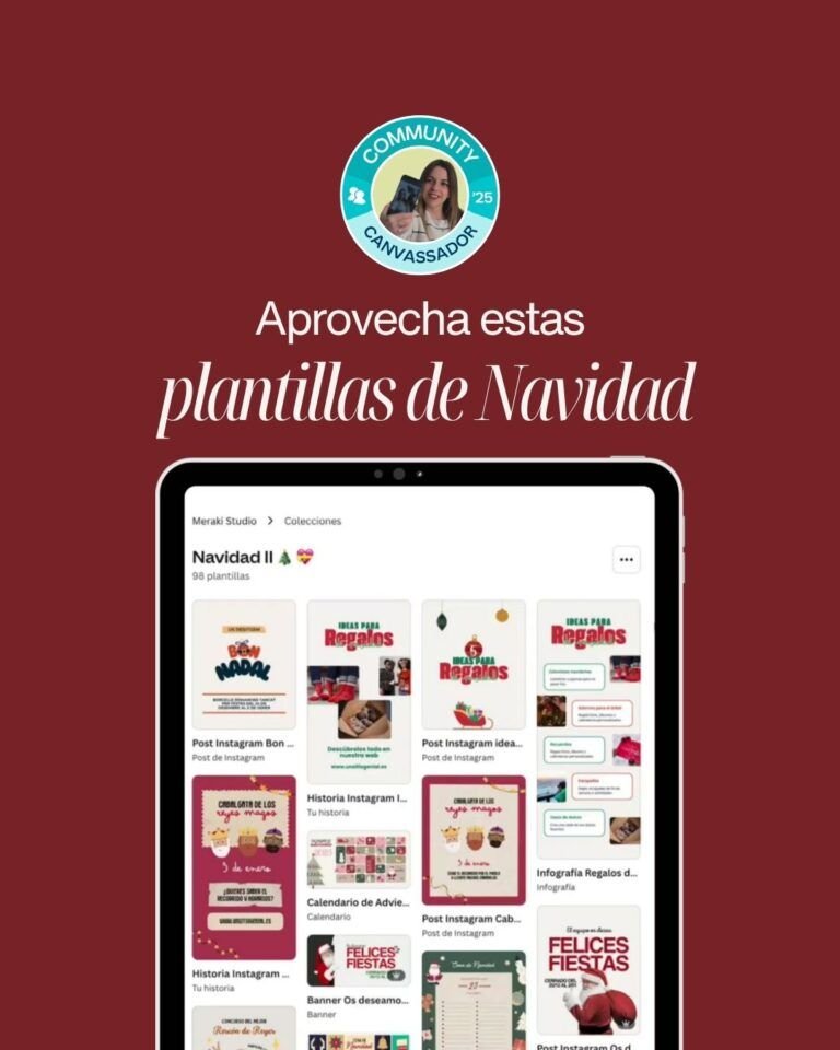 Plantillas Navideñas Gratis para Canva